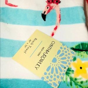 Cynthia Rowley Swim - Cynthia Rowley Flamingo Beach Towel 40x70 Cynthia Rowley Swim - Cynthia Rowley Flamingo Beach Towel 40x70